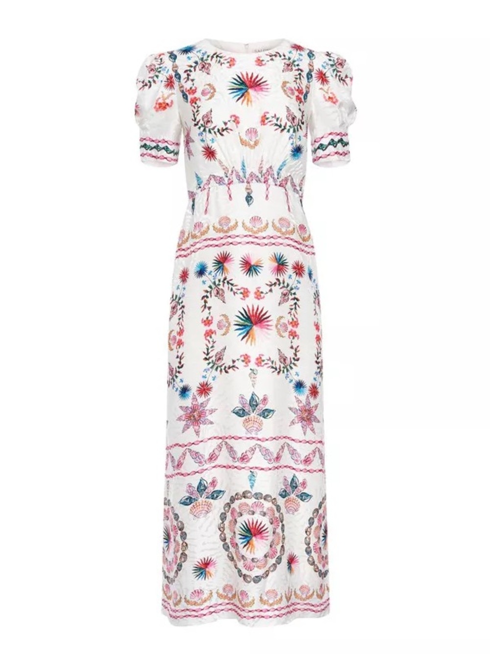 Saloni Bianca Silk Dress - Picture 4 of 12
